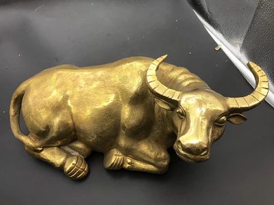 慈缘阁纯铜牛铜卧牛摆件水牛黄牛招财旺财牛财运牛风水牛运势如牛