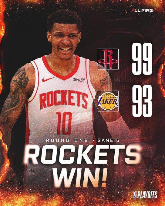 火箭历史性逆转！从0比3追至2比3成NBA季后赛第